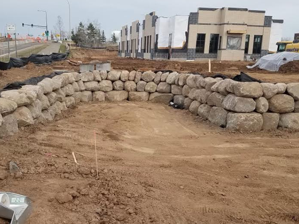 Retaining Wall Contractor project 2 in Plymouth