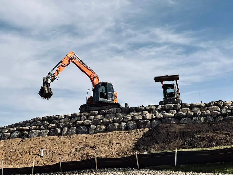 Retaining Wall Contractor project 4 in Plymouth