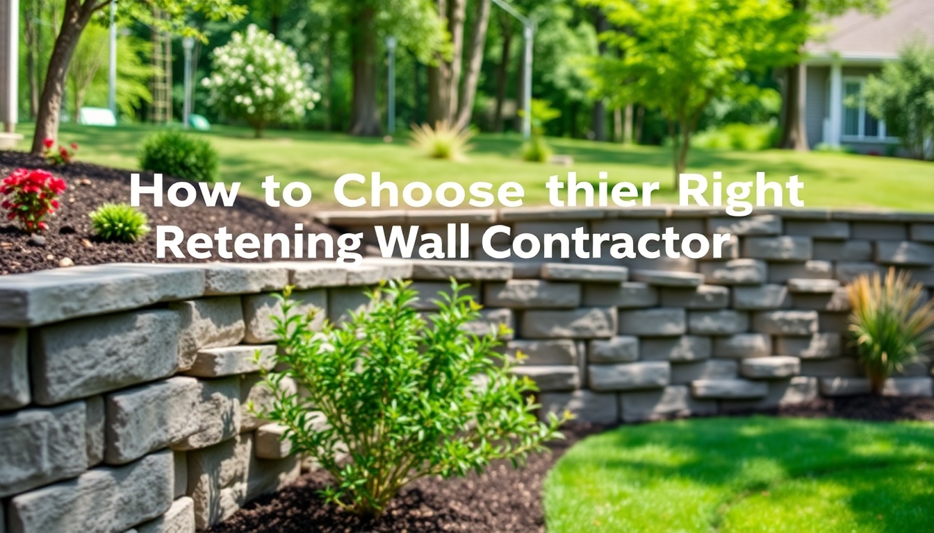 How to Choose the Right Retaining Wall Contractor: 6 Essential Tips